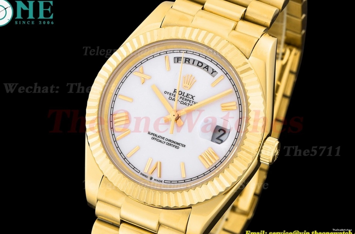 YG Daydate Rmn GDF YG MY8215 White 40MM 0305